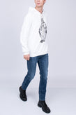RRP €189 TOM REBL Hoodie Size S Coated Front Pullover Made in Italy gallery photo number 4