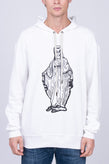 RRP €189 TOM REBL Hoodie Size S Coated Front Drawstring Made in Italy gallery photo number 4