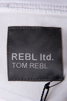 RRP €189 TOM REBL Hoodie Size S Coated Front Pullover Made in Italy gallery photo number 8