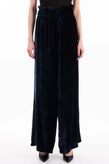 RRP €380 FEDERICA TOSI Velour Trousers Size IT 40 / XS Silk Blend Made in Italy gallery photo number 3