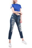 RRP €175 CURRENT/ELLIOTT Boyfriend Jeans W26 Stretch Ripped Made in USA gallery photo number 1