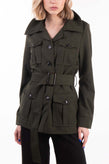RRP €120 8 Safari Jacket Size IT 42 Fully Lined Belted gallery photo number 2