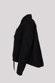 8 Jacket Size M RRP€205 Garment Dye Black Button Front Pleated Back gallery photo number 2