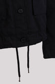 8 Jacket Size M RRP€205 Garment Dye Black Button Front Pleated Back gallery photo number 4