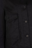 8 Jacket Size M RRP€205 Garment Dye Black Button Front Pleated Back gallery photo number 5