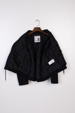 8 Jacket Size M RRP€205 Garment Dye Black Button Front Pleated Back gallery photo number 6