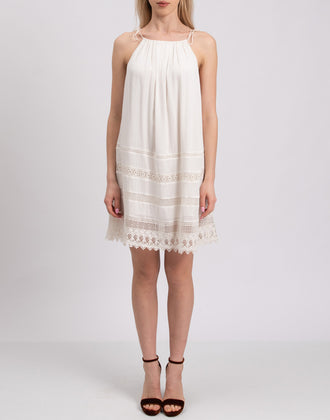 RRP €225 ALICE + OLIVIA Boho Style Dress Size L Crochet Details gallery photo number 3