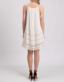 RRP €225 ALICE + OLIVIA Boho Style Dress Size L Crochet Details gallery photo number 4