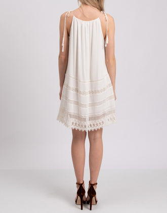 RRP €225 ALICE + OLIVIA Boho Style Dress Size L Crochet Details gallery photo number 4