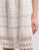 RRP €225 ALICE + OLIVIA Boho Style Dress Size L Crochet Details gallery photo number 5