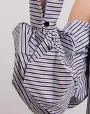 RRP €180 PETERSYN Top Blouse Size L Striped Single Sleeve Made in USA gallery photo number 6