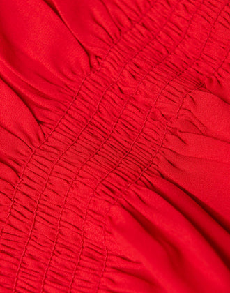 GEORGE J. LOVE Top Blouse Size IT 38 Shirred Self Tie Back gallery photo number 8