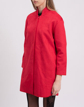 RRP €285 8 Coat Size XS Suede Effect Made in Italy gallery photo number 5