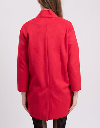 RRP €285 8 Coat Size XS Suede Effect Made in Italy gallery photo number 6
