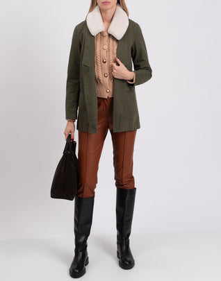 RRP$210 8 Gabardine Jacket Size L Garment Dye