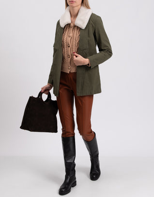 RRP$210 8 Gabardine Jacket Size L Garment Dye