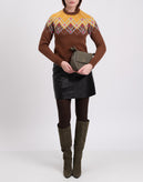 RRP €125 8 Jumper Size XS Wool Blend Geometric Pattern gallery photo number 2