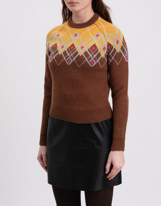 RRP €125 8 Jumper Size XS Wool Blend Geometric Pattern gallery photo number 4