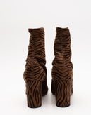 RRP €155 JOLIE By EDWARD SPIERS Ankle Boots EU38 UK5 US8 HANDMADE Zebra Pattern gallery photo number 4