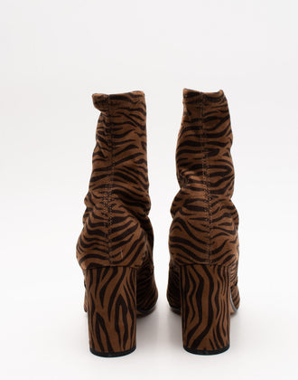 RRP €155 JOLIE By EDWARD SPIERS Ankle Boots EU37 UK4 US7 HANDMADE Zebra Pattern gallery photo number 4