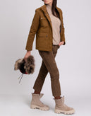 RRP €245 GEORGE J. LOVE Military Jacket Size L Padded Drawstring Waist Full Zip gallery photo number 2