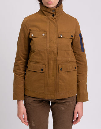 RRP €245 GEORGE J. LOVE Military Jacket Size L Padded Drawstring Waist Full Zip gallery photo number 4