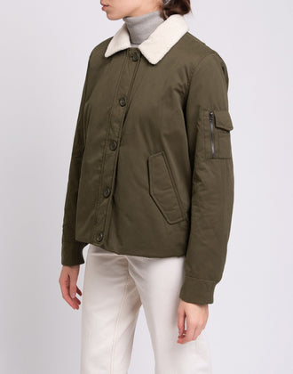 RRP €245 8 Pilot Jacket Size XL Padded Sherpa Collar gallery photo number 5
