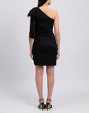 RRP €515 SEA Shoulder Bow Sheath Dress Size US 0 / XS Stretch Wool & Linen Blend gallery photo number 5