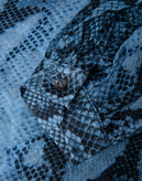 8 Wrap Top Size IT 42 Snakeskin Pattern Made in Italy gallery photo number 7
