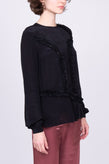 RRP€285 PREEN LINE LARA Top Blouse Size XS Ruched Lace See Through Crew Neck gallery photo number 4