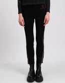 JUST CAVALLI Track Trousers US4 IT40 S RRP$200 Logo Stripes Zipped Cuffs gallery photo number 4