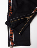 JUST CAVALLI Track Trousers US4 IT40 S RRP$200 Logo Stripes Zipped Cuffs gallery photo number 8