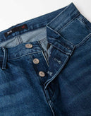 RRP €255 3X1 Jeans W28 Garment Dye Fringe Straight Leg Cropped Made in USA gallery photo number 5