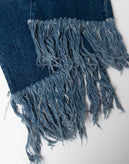 RRP €255 3X1 Jeans W28 Garment Dye Fringe Straight Leg Cropped Made in USA gallery photo number 6