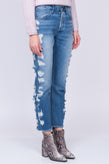 RRP €230 3X1 DOSA Jeans W26 Ripped Faded Slim Fit High Rise Cropped Made in USA gallery photo number 3