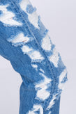 RRP €230 3X1 DOSA Jeans W26 Ripped Faded Slim Fit High Rise Cropped Made in USA gallery photo number 5