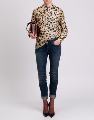 RRP €265 JUST CAVALLI Jeans W26 Stretch Faded Stitched Knees Made in Italy