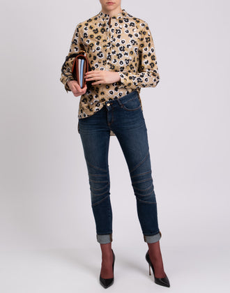 RRP €265 JUST CAVALLI Jeans W26 Stretch Faded Stitched Knees Made in Italy gallery photo number 1