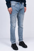 RRP€365 JUST CAVALLI Jeans W32 Ripped Faded Stitched Trim Slim Fit Made in Italy gallery photo number 4