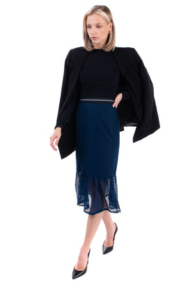 RRP €170 8 Flounce Skirt Size L Made in Italy