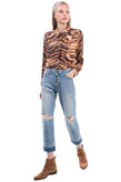 RRP €250 CURRENT/ELLIOTT THE FLING Boyfriend Jeans W27 Ripped Worn Look Cropped gallery photo number 1