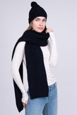 RRP€340 CHINTI & PARKER Merino Wool Wrap Scarf & Beanie Cap Set Made in Portugal gallery photo number 2