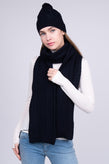 RRP€340 CHINTI & PARKER Merino Wool Wrap Scarf & Beanie Cap Set Made in Portugal gallery photo number 3