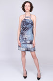 RRP €350 ERMANNO ERMANNO SCERVINO Sheath Dress Size IT 40 / XS-S Halterneck gallery photo number 1