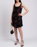 MANILA GRACE Shift Dress Size IT 42 Silk Blend Draped Floral Made in Italy gallery photo number 1