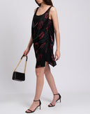 MANILA GRACE Shift Dress Size IT 42 Silk Blend Draped Floral Made in Italy gallery photo number 2