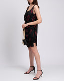 MANILA GRACE Shift Dress Size IT 42 Silk Blend Draped Floral Made in Italy gallery photo number 3