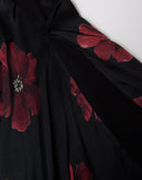 MANILA GRACE Shift Dress Size IT 42 Silk Blend Draped Floral Made in Italy gallery photo number 8