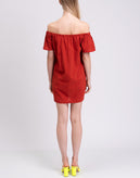 RRP €250 SENSI STUDIO Mini  Beach Dress Size S Embroidered Flowers Off Shoulder gallery photo number 6