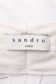 RRP €210 SANDRO Trousers US8 FR40 L Wool Blend Contrast Linen Blend Waist gallery photo number 6